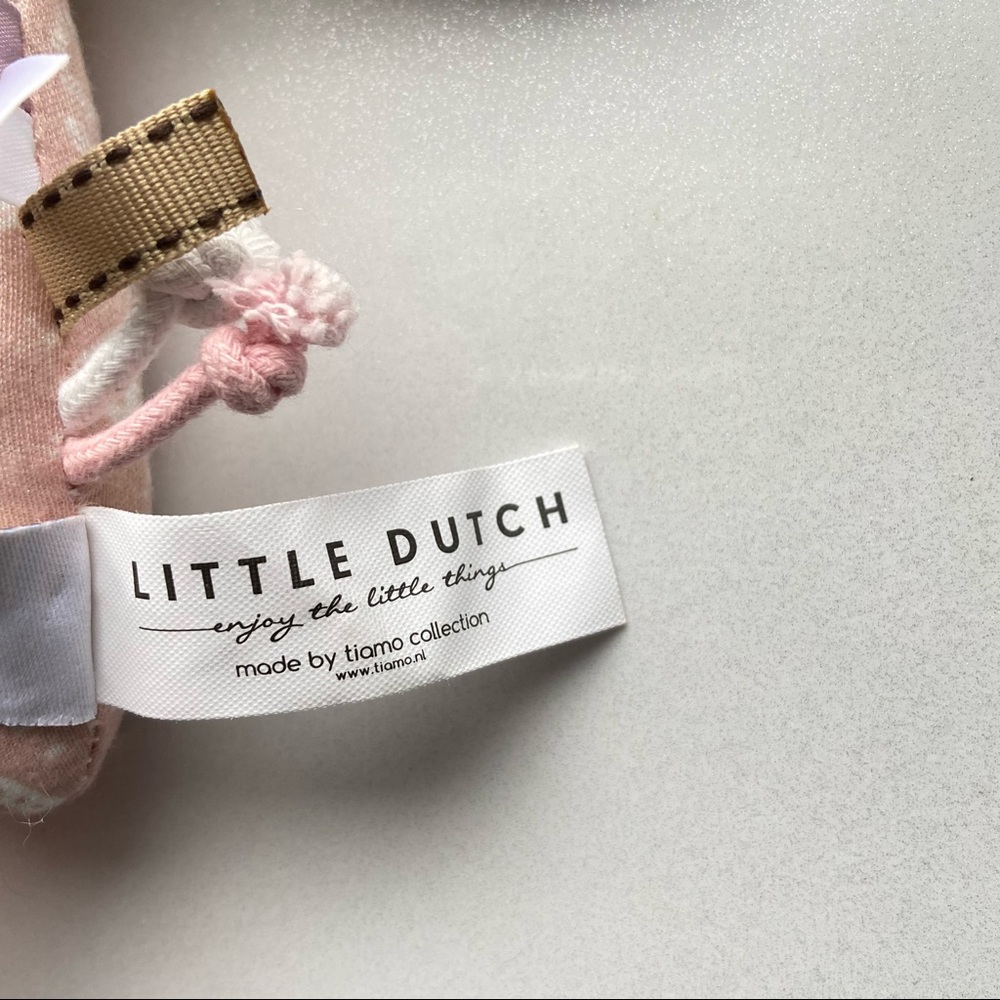 Little Dutch Pink Rabbit Rattle Toy - Picture 3 of 8